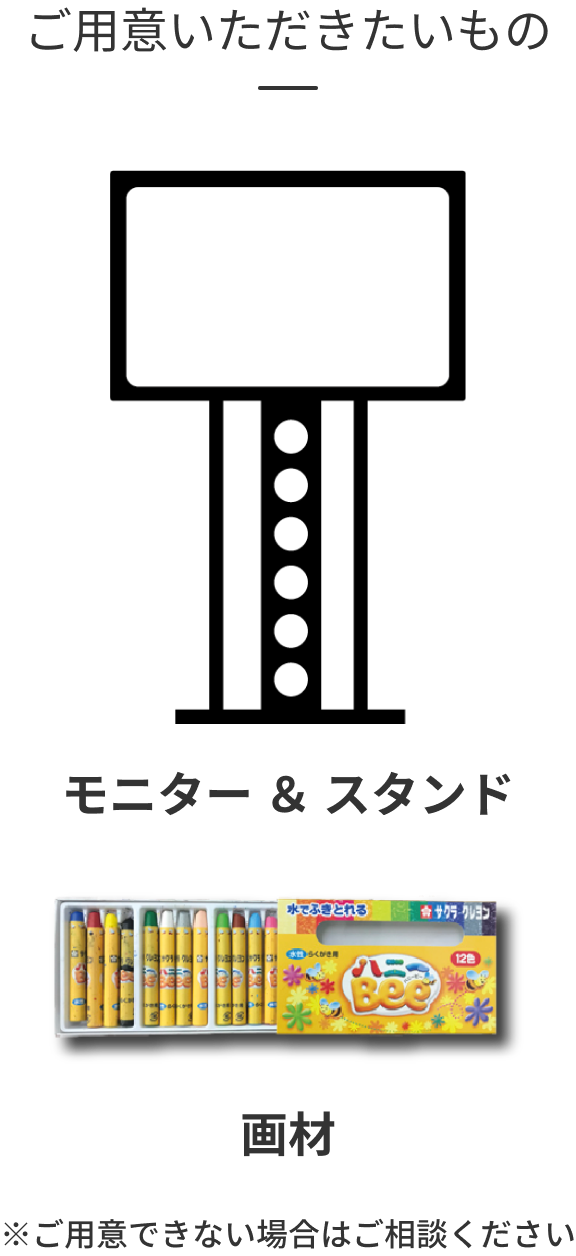 ご用意いただきたいもの